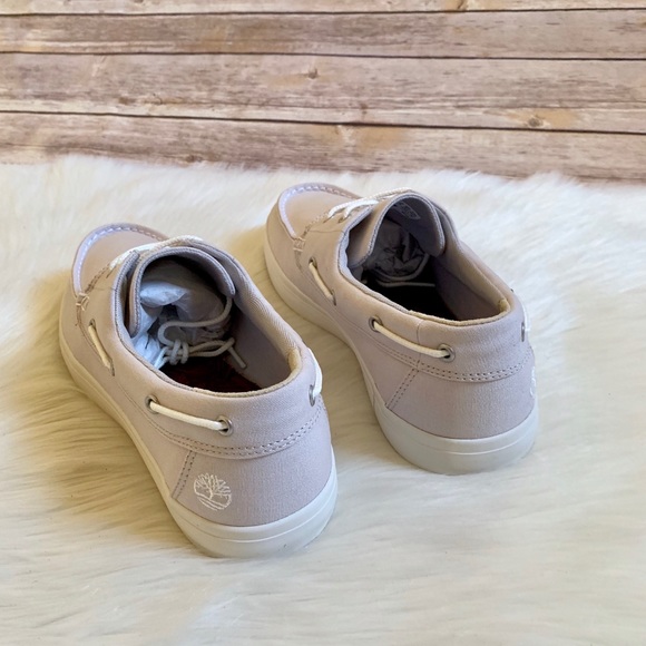 Timberland Union Wharf Light Grey Canvas Boat Shoe - Picture 7 of 8